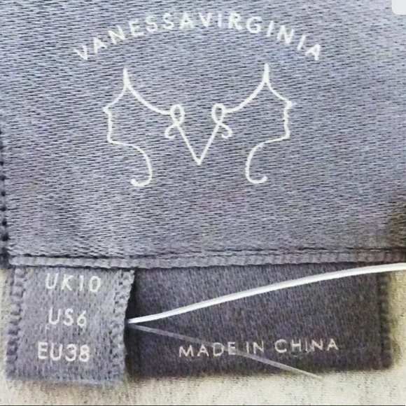 $168 Anthropologie Maxi Dress 6 Medium Silver Balls Trim Halter Tiered Bodice - Picture 13 of 16